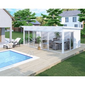 Frittstende hagestue - 24m2 halvisolert