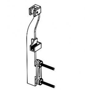 Stolpe, 295mm, ende, sidemontert