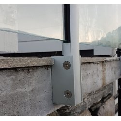 Stolpe 180 grader, sidemontert