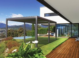 Pergola med lameller